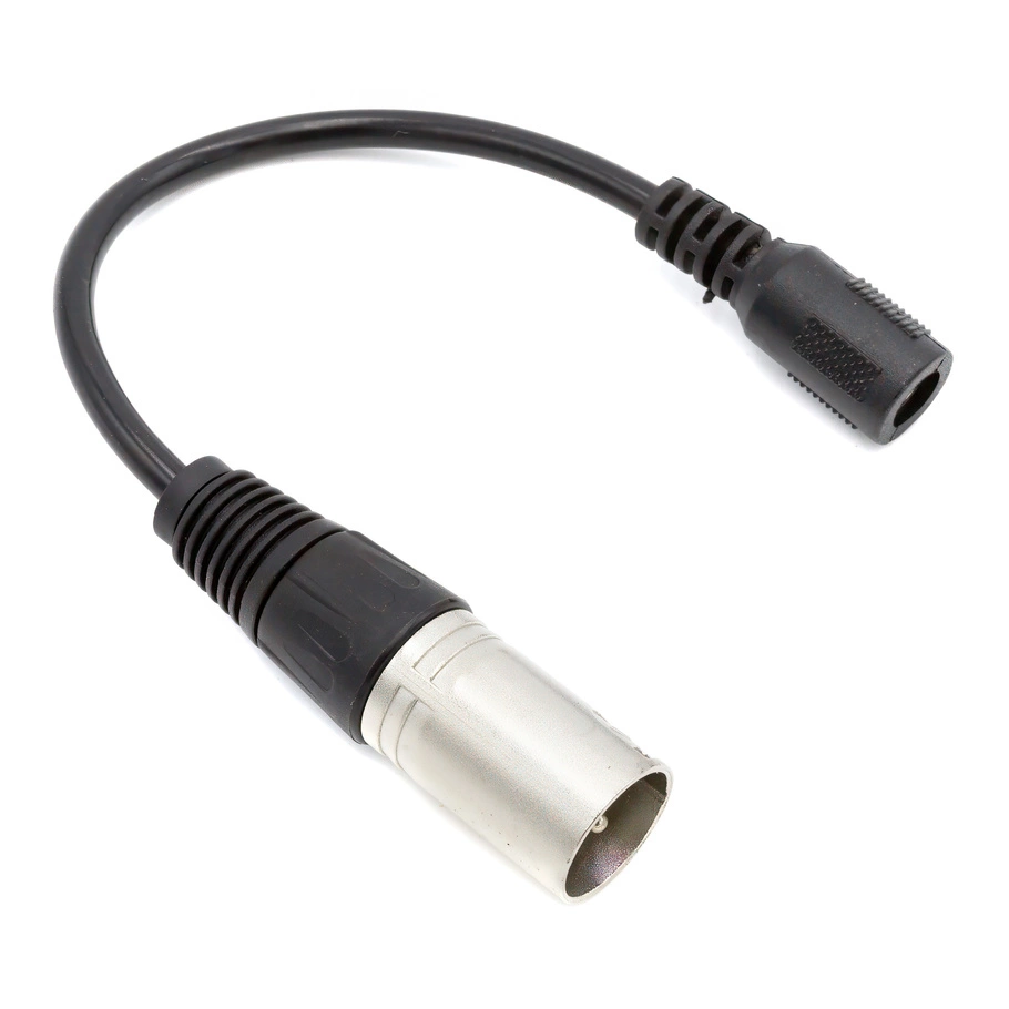 Sovitin DC 2.1mm x 5.5mm XLR 3 PIN -liitäntään 2.1mm x 5.5mm