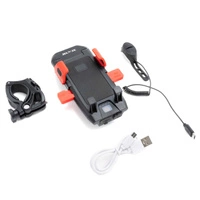 Puhelimen pidike, jossa on Power Bank LED-valo