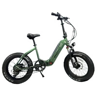 Starsfly Step-Through sähköpyörä | 500W (750W Peak) Teho | 21mph nopeus | 13Ah akku | 37mi Range | Taitettava Fat Tire