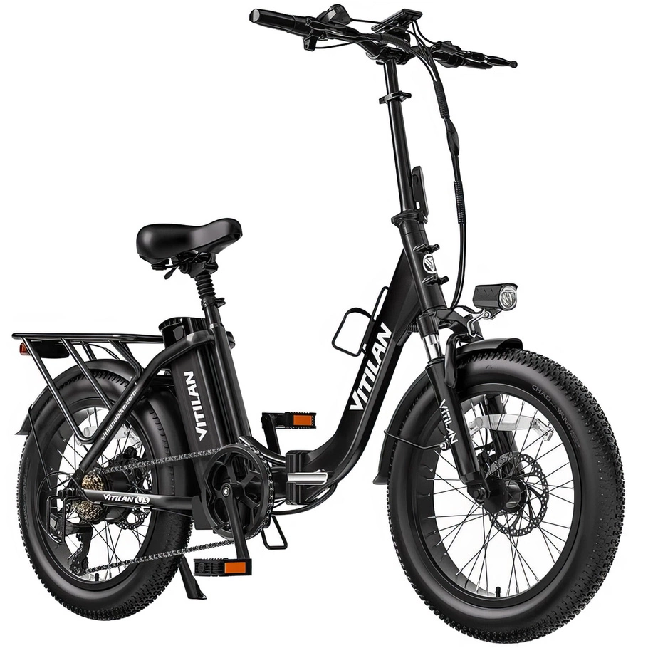 Vitilan U3 kokoontaitettava sähköpyörä - 750W teho | 13Ah akku | 28mph nopeus | 45mi Range