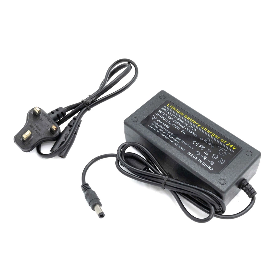 Laturi DC 24V 29,4V 5,5 mm x 2,1 mm
