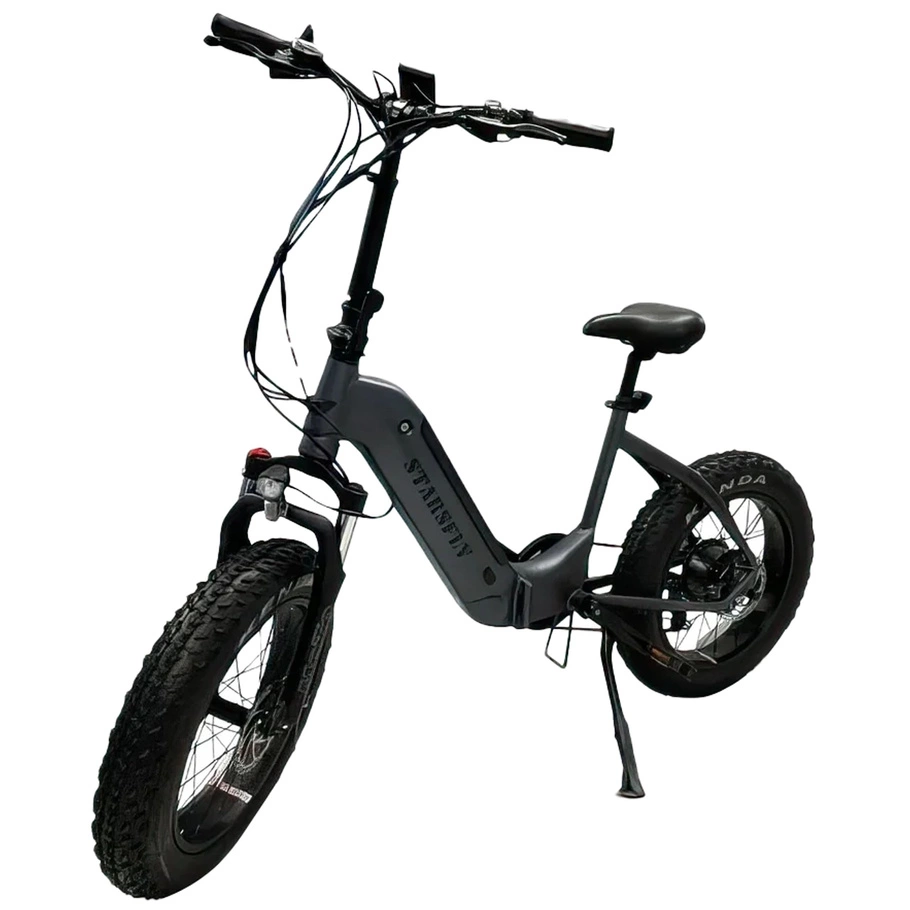 Starsfly Step-Through sähköpyörä | 500W (750W Peak) Teho | 21mph nopeus | 13Ah akku | 37mi Range | Taitettava Fat Tire